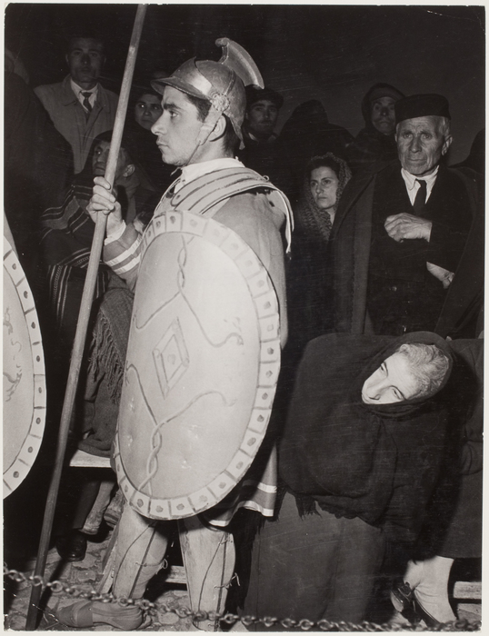 [Crowd watching passion play, Isnello, Sicily, Italy]