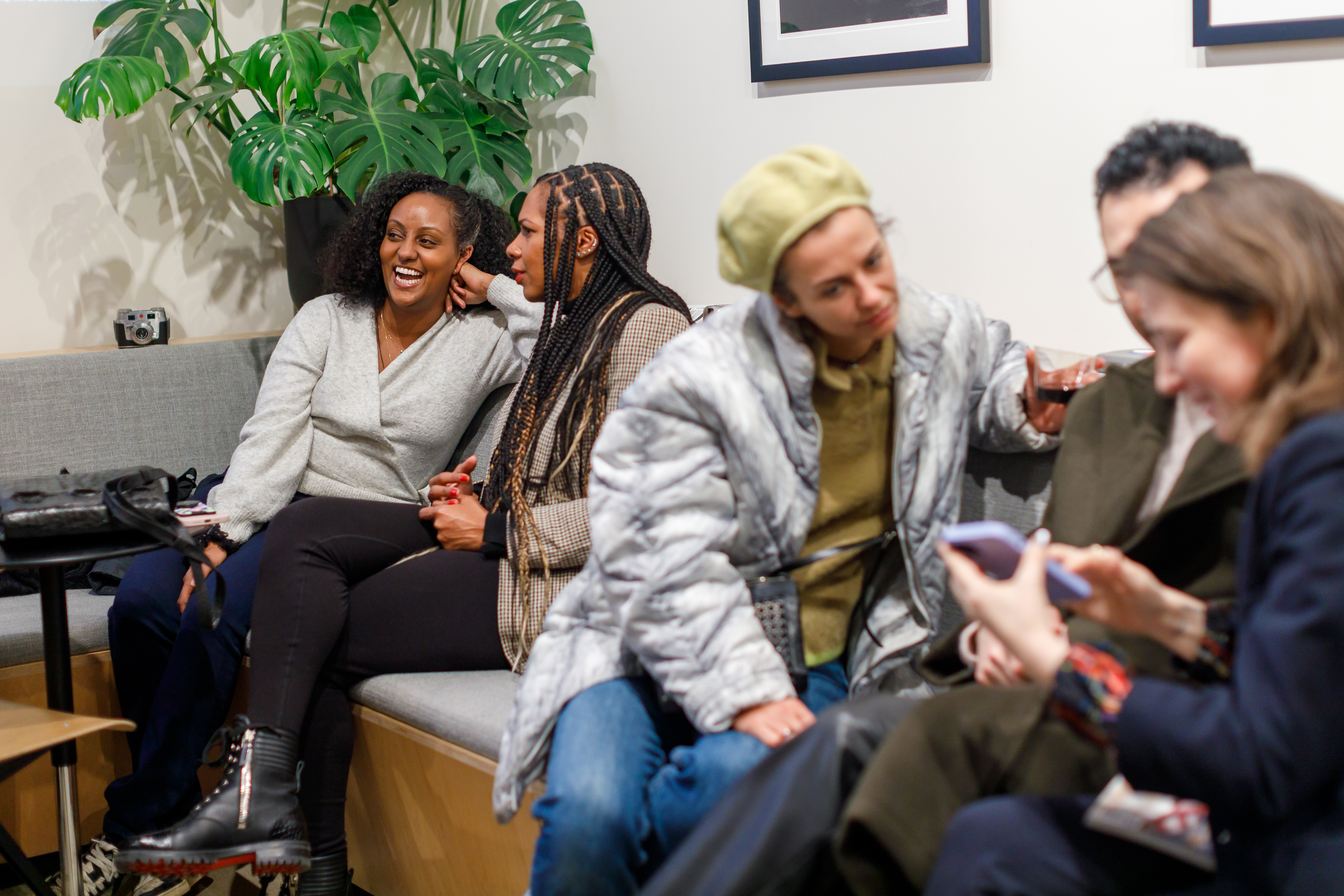 ICP Cafe, People laughing and chatting