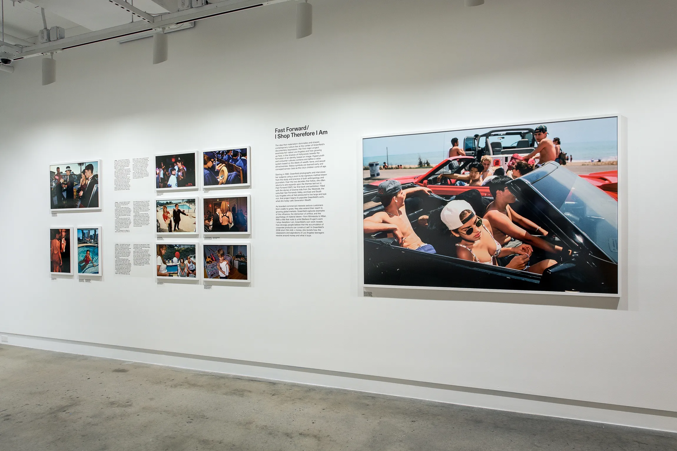 The inside of an art museum.